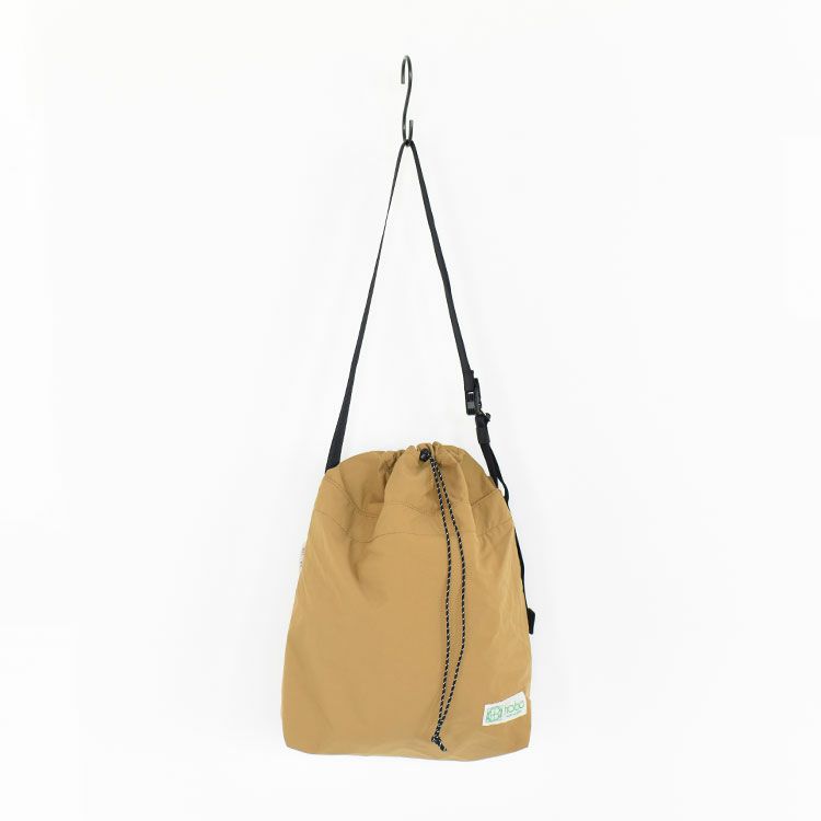 DRAWSTRING SHOULDER BAG LIGHTWEIGHT NYLON with FIDLOCK_ BUCKLE