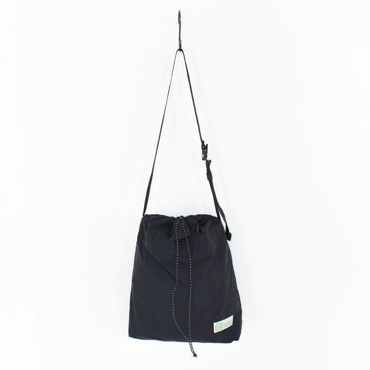 DRAWSTRING SHOULDER BAG LIGHTWEIGHT NYLON with FIDLOCK_ BUCKLE