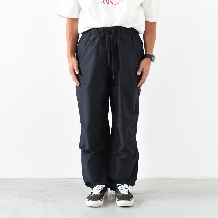 KNEE TUCK PANTS - organic cotton×silk high count typewriter - ニータックパンツ