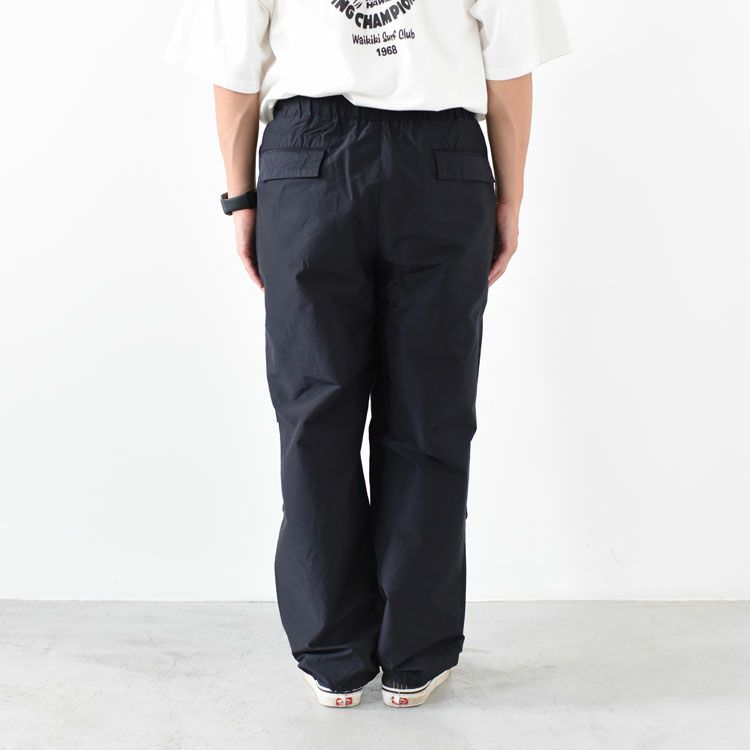 KNEE TUCK PANTS - organic cotton×silk high count typewriter - ニータックパンツ