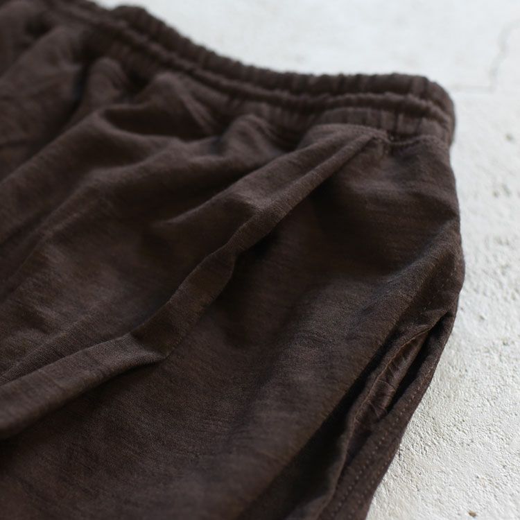 superfine merino plain-jersey drawstring-waist skirt ドローストリングウエストスカート