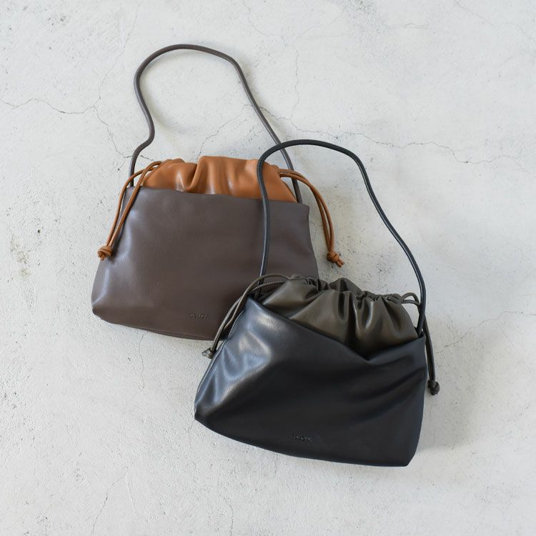 STEP DRAWSTRING SHOULDER BAG ステップドローストリングショルダーバッグ