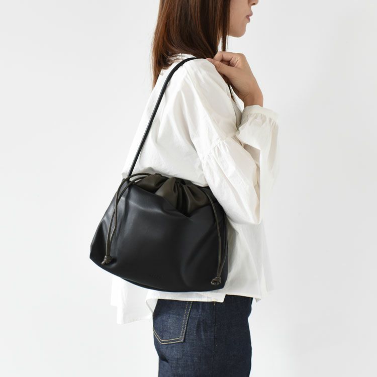 STEP DRAWSTRING SHOULDER BAG ステップドローストリングショルダーバッグ