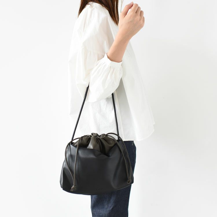 STEP DRAWSTRING SHOULDER BAG ステップドローストリングショルダーバッグ