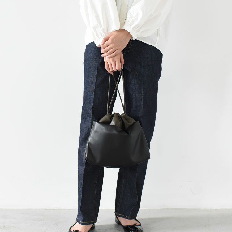 STEP DRAWSTRING SHOULDER BAG ステップドローストリングショルダーバッグ