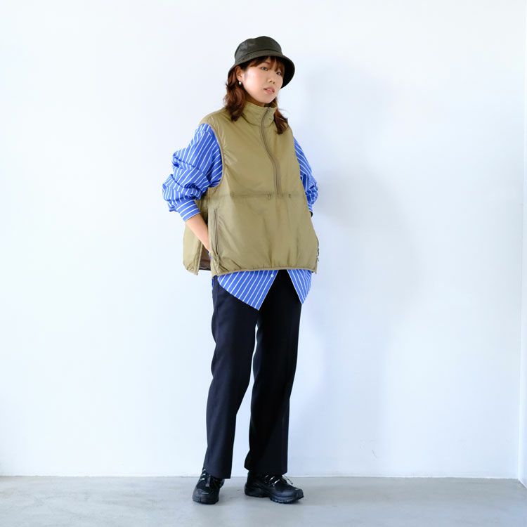 W's TECH REVERSIBLE PULLOVER PUFF VEST テックリバーシブルプル