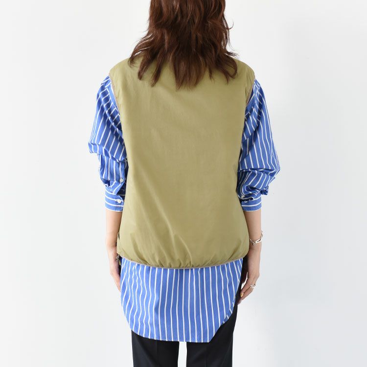 W's TECH REVERSIBLE PULLOVER PUFF VEST テックリバーシブルプル