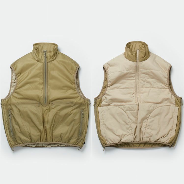 W's TECH REVERSIBLE PULLOVER PUFF VEST テックリバーシブルプル