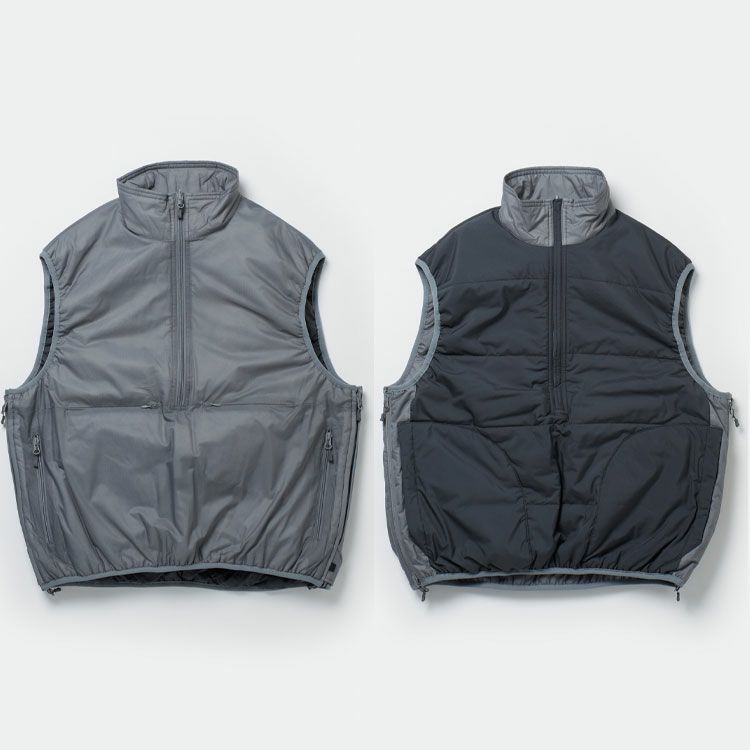 W's TECH REVERSIBLE PULLOVER PUFF VEST テックリバーシブルプル