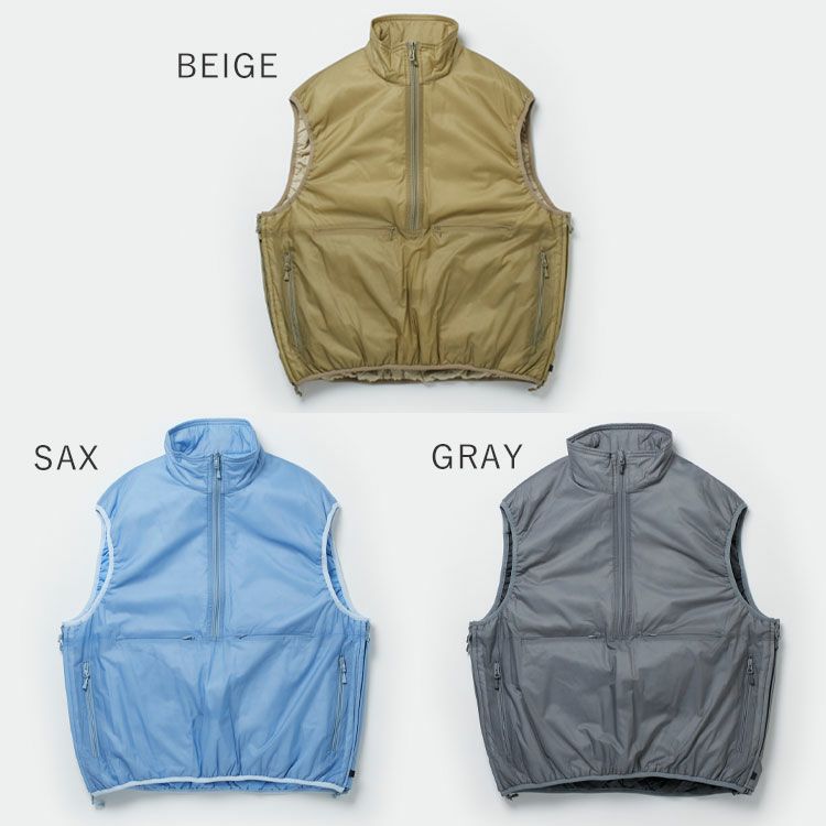 W's TECH REVERSIBLE PULLOVER PUFF VEST テックリバーシブルプル