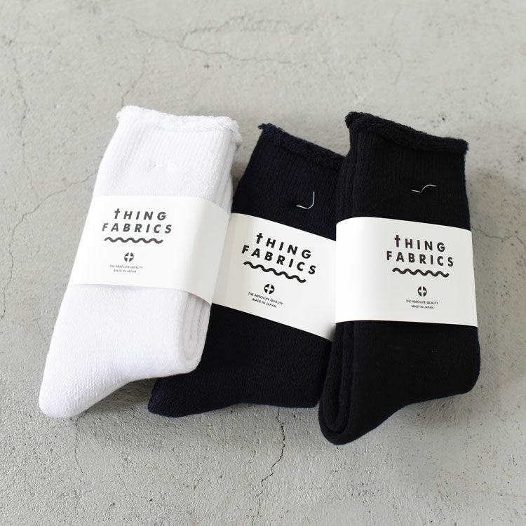 CREW SOCKS オーガニック糸パイルクルーソックス