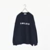 "TIMELESS" Loose Fit Crew Sweat タイムレスルーズフィットクルースウェット