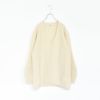 lambs wool ribbed-knit V neck sweater ラムウールリブニットVネックセーター