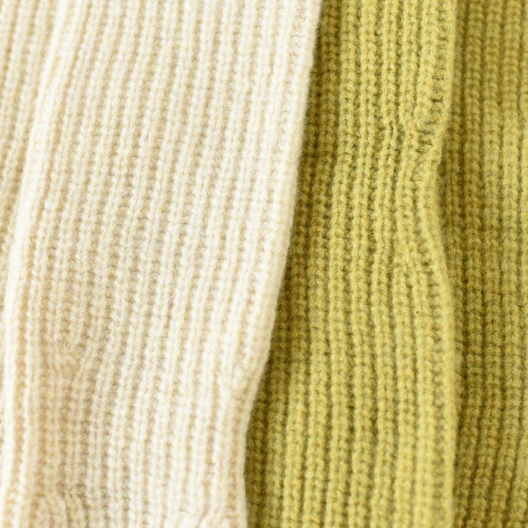 lambs wool ribbed-knit fingerless gloves ラムウールリブニットフィンガーレスグローブ