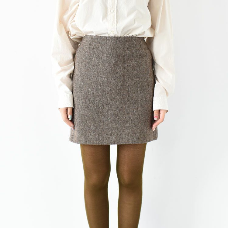 HERRINGBONE MINI SKIRT ヘリンボーンミニスカート