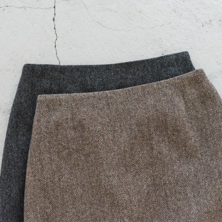 HERRINGBONE MINI SKIRT ヘリンボーンミニスカート