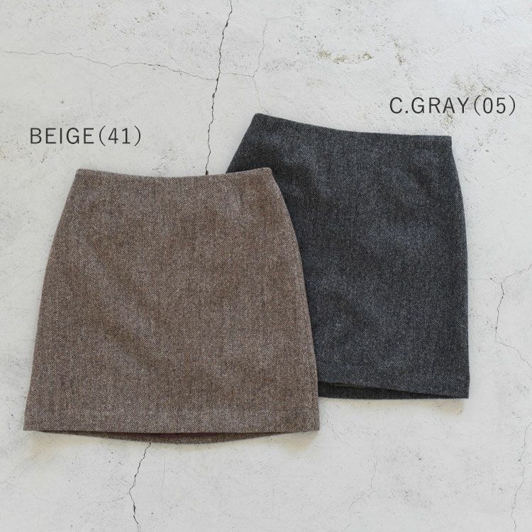 THE SHINZONE ヘリンボーン ミニスカート SALE 30％OFF】HERRINGBONE MINI SKIRT ヘリンボーンミニ