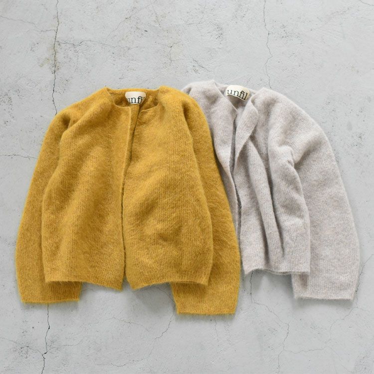 stretch superkid mohair short cardigan ストレッチスーパー