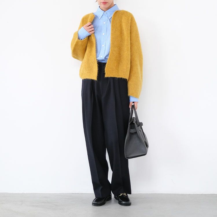 stretch superkid mohair short cardigan ストレッチスーパー