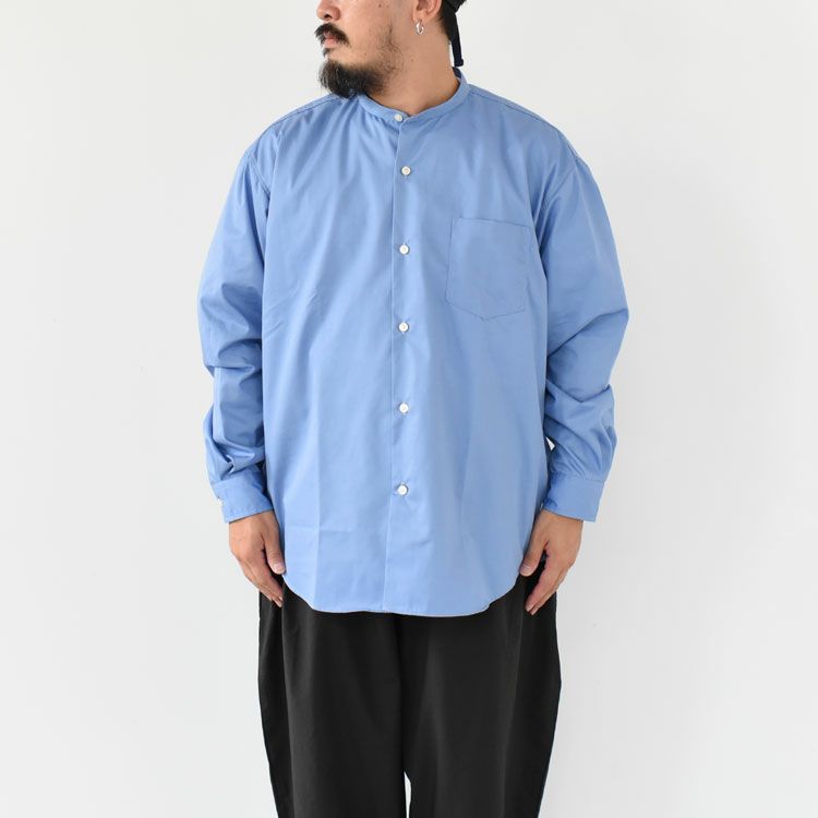 L/S BAND COLLAR SHIRT ロングスリーブバンドカラーシャツ