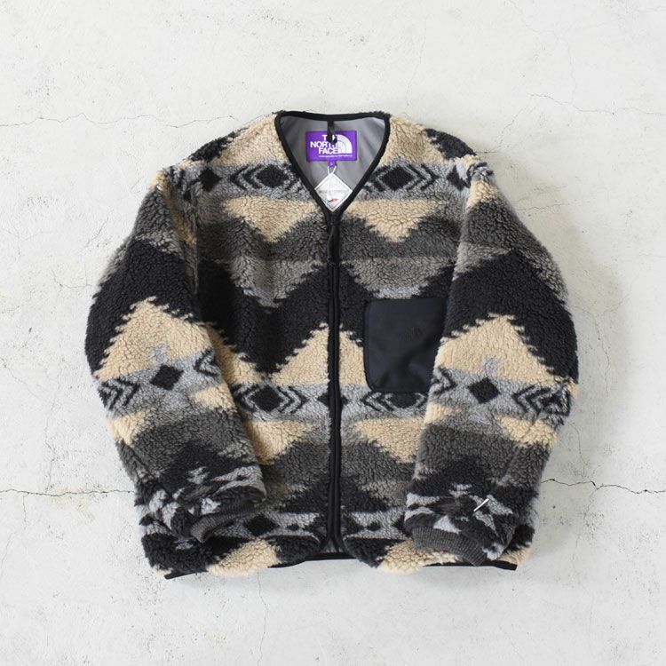 NP Wool Boa WINDSTOPPER Field Cardigan ネイティブパターンウールボアウインドストッパーフィールドカーディガン