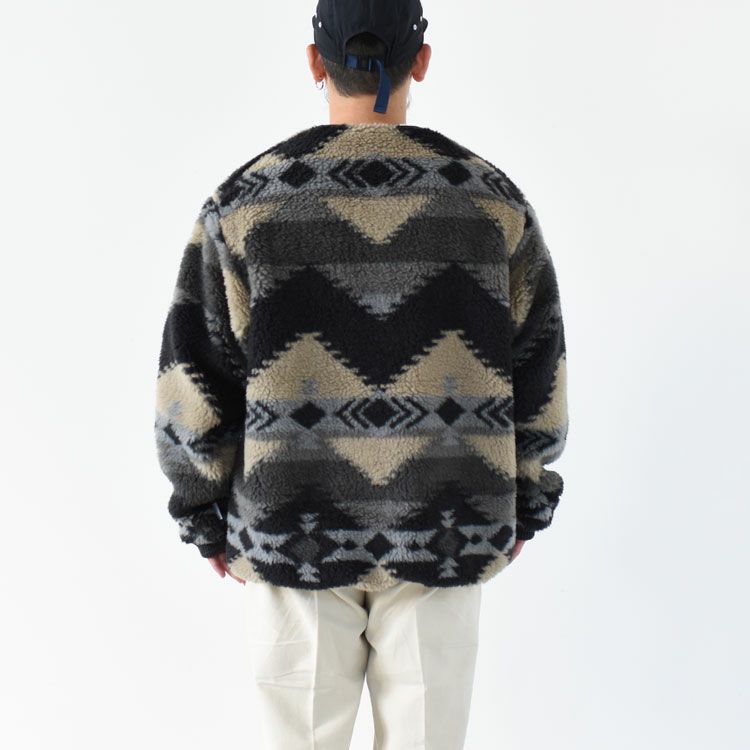 NP Wool Boa WINDSTOPPER Field Cardigan ネイティブパターンウールボアウインドストッパーフィールドカーディガン