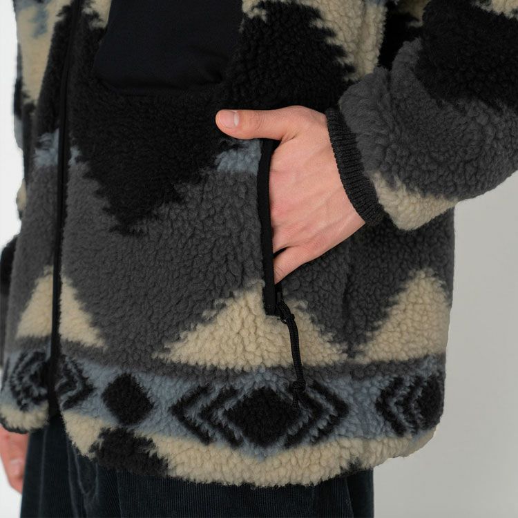 NP Wool Boa WINDSTOPPER Field Cardigan ネイティブパターンウールボアウインドストッパーフィールドカーディガン