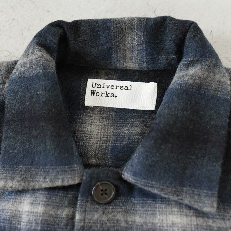 REC WOOL MIX FLANNEL EASY OVERJACKET  リサイクルウールミックスフランネルイージーオーバーシャツ