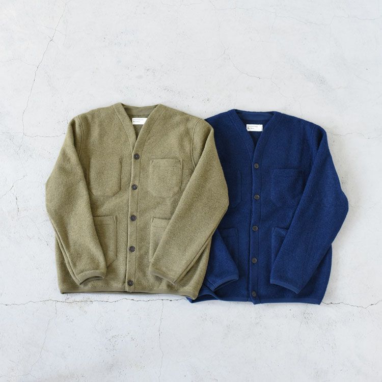 WOOL FLEECE CARDIGAN ウールフリースカーディガン/Universal Works