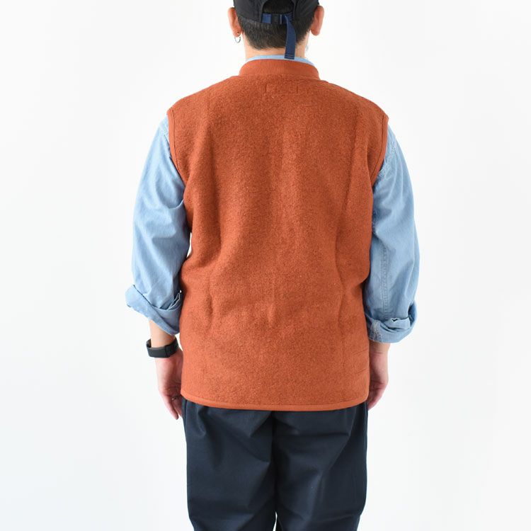 Zip Waistcoat Wool Fleece ジップウエストコートウールフリース