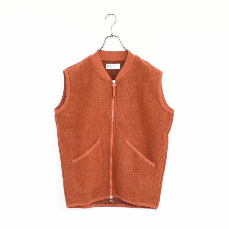 Zip Waistcoat Wool Fleece ジップウエストコートウールフリース