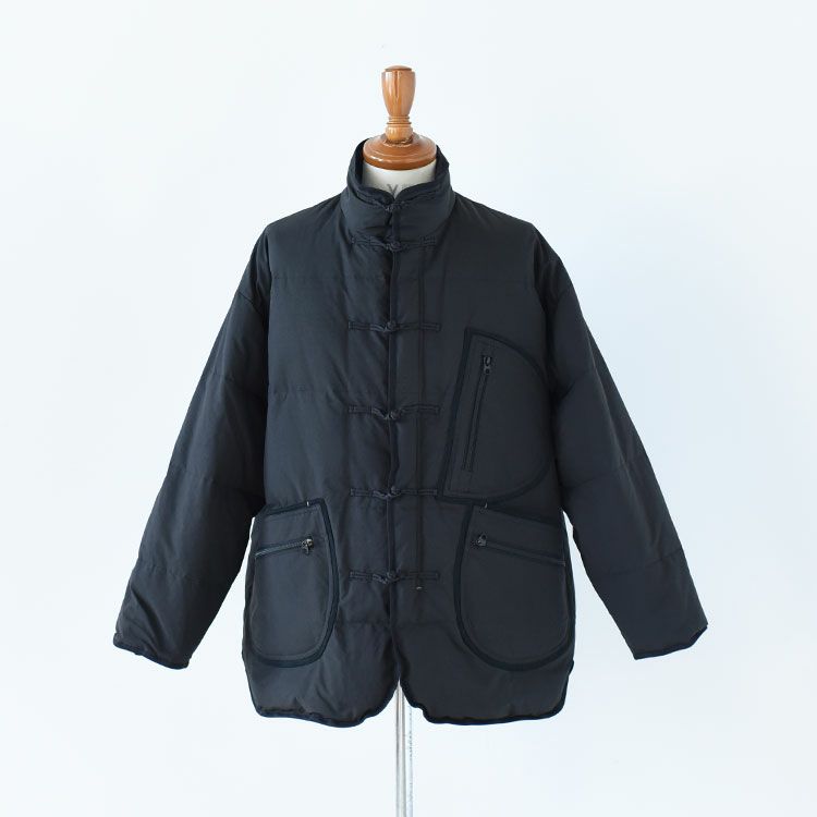 【PORTER CLASSIC 】WEATHER DOWN JACKET（黒） WEATHER CHINESE DOWN JACKET ウェザーチャイニーズダウンジャケット