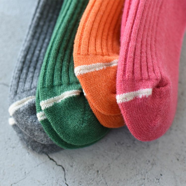 MERINO LAMBS WOOL STRIPE SOCKS