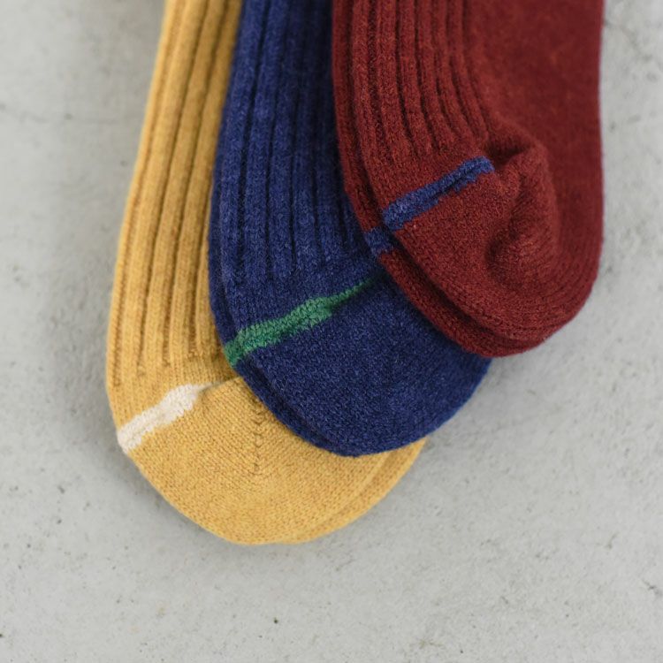 MERINO LAMBS WOOL STRIPE SOCKS