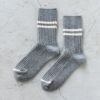 MERINO LAMBS WOOL STRIPE SOCKS