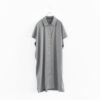 shirt collar N/S OP シャツカラーノースリーブワンピース