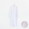 stripe gather shoulder wide one-piece ストライプギャザーショルダーワイドワンピース