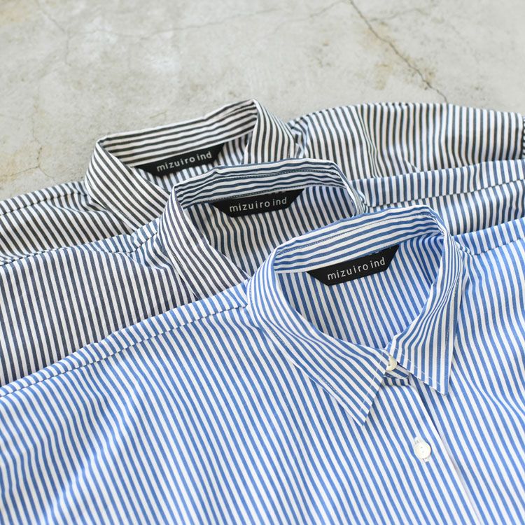 stripe wide shirt ストライプシャツ