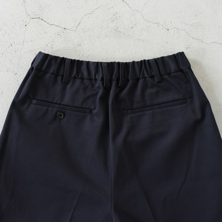 ORGANIC COTTON 30/2 TWILL DOUBLE PLEATED TROUSERS ダブルプリーツトラウザー