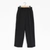 ORGANIC COTTON 30/2 TWILL DOUBLE PLEATED TROUSERS ダブルプリーツトラウザー