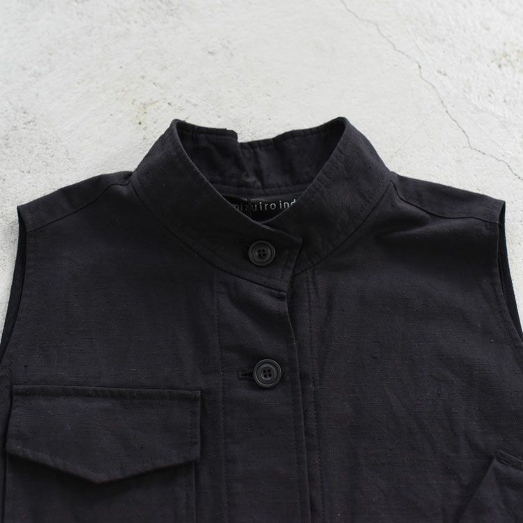 stand collar work vest スタンドカラーワークベスト