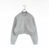 double faced jersey cropped zip jacket ダブルフェイスジャージークロップドジップジャケット