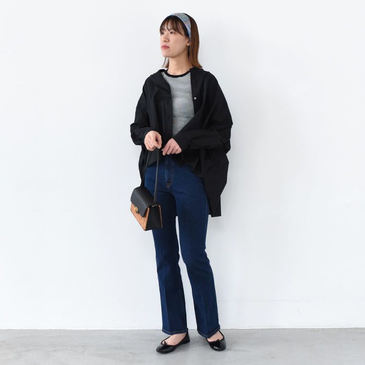 back gather wide shirt バックギャザーワイドシャツ