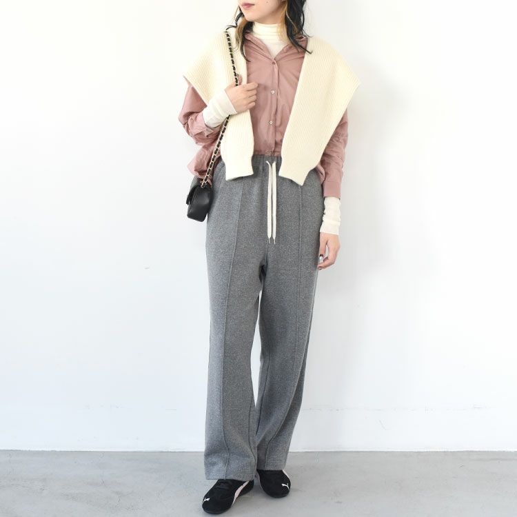 back gather wide shirt バックギャザーワイドシャツ