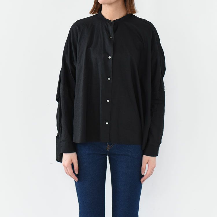 back gather wide shirt バックギャザーワイドシャツ