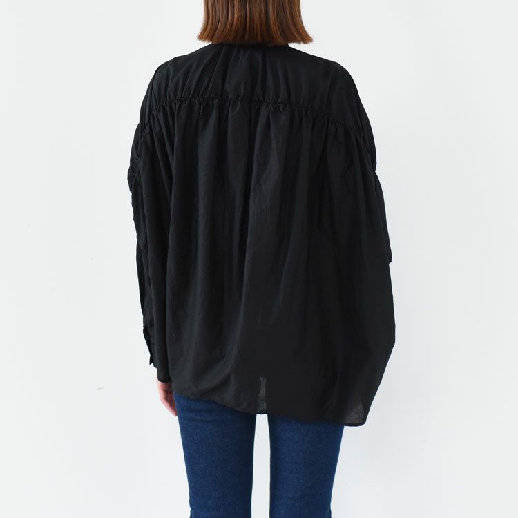 back gather wide shirt バックギャザーワイドシャツ