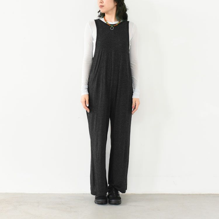 viscose & silk jersey wide leg all in one ワイドレッグ オールインワン