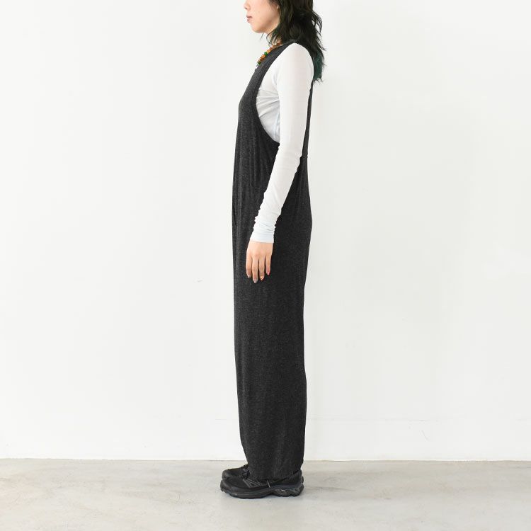 viscose & silk jersey wide leg all in one ワイドレッグ オールインワン