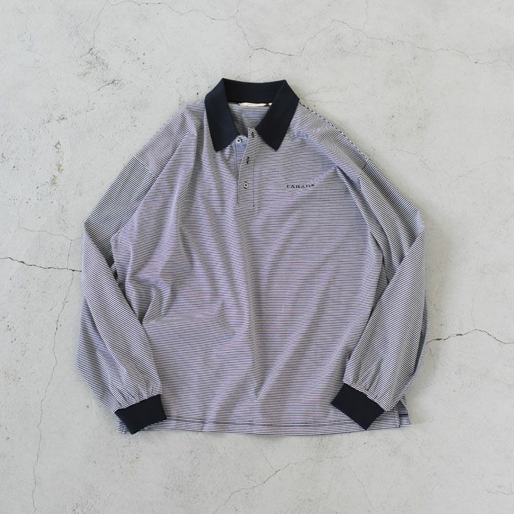 Narrow Striped L/S Polo Shirt ナローストライプロングスリーブポロシャツ/FARAH（ファーラー） | BINGOYA