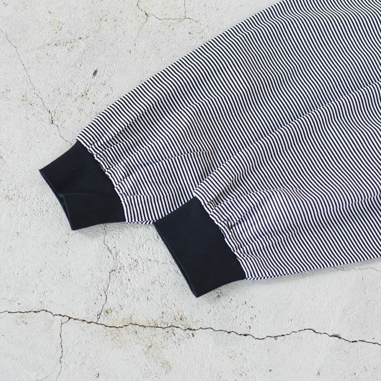Narrow Striped L/S Polo Shirt ナローストライプロングスリーブポロシャツ